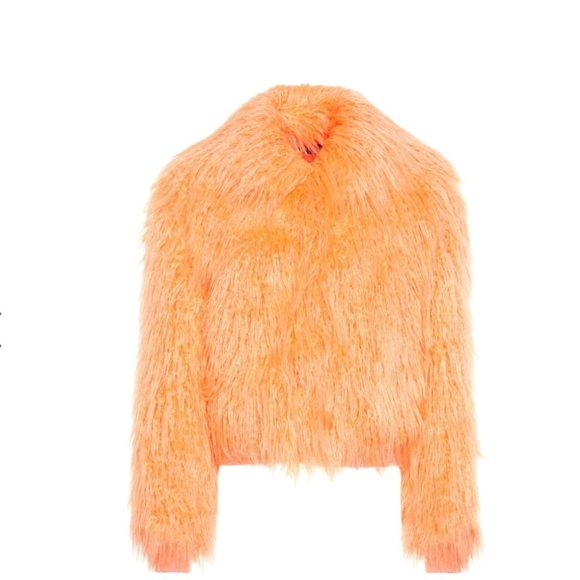 Sies Marjan Jackets & Blazers - Sies Marjan Orange Faux Fur Bomber Jacket